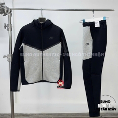 Bộ Thể Thao Chính Hãng Nike Sportswear Tech Fleece Windrunner Tracksuit - màu Đen Trắng HV0949-011/HV0959-011