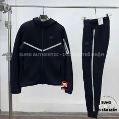 Bộ Thể Thao Chính Hãng Nike Sportswear Tech Fleece Windrunner Reflective Black - màu Đen IM6537-010/IM6540-010