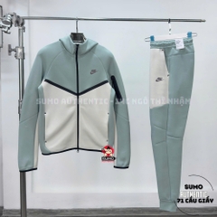 Bộ Thể Thao Chính Hãng Nike Sportswear Tech Fleece Windrunner Tracksuit - màu Xanh Kem HV0950-020/HV0959-020