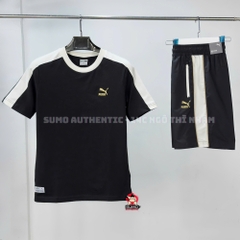 Quần Thể Thao Chính Hãng Puma T7 UNITED IN MOTION Woven Contrast Color Shorts - màu Đen 629233-01