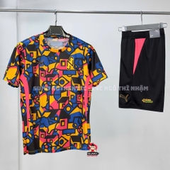Áo Thể Thao Chính Hãng Puma Neymar Jr Short Sleeve - màu Cam Vàng Xanh 659215-01