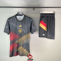 Bộ Thể Thao Adidas Màu Đen - Black Germany Pre-Match Jersey - HC1268/HC1286