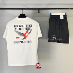 Bộ Thể Thao Nike Trắng - PREM ESSNTL TEE DO - FV3715-100