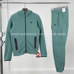 Bộ Thể Thao Nike Chính Hãng Màu Xanh Cổ Vịt - Nike Tech Fleece - FB7921-361/FB8002-361
