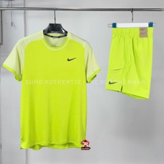 Bộ Thể Thao Nike Chính Hãng Màu Xanh Chuối - Advantage Crew - FD5320-389/FD5336-389