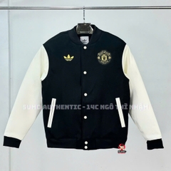 Áo Thể Thao Adidas Chính Hãng Đen Trắng - Manchester United Jacket - JF0382