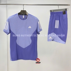 Bộ Thể Thao Adidas Chính Hãng Màu Tím - Run Colorblock - IW0038/IW0036