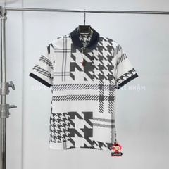 Áo Thể Thao Nam Nike Chính Hãng Màu Trắng Đen - Nike GLF DF PLD Mash - DA2853-100