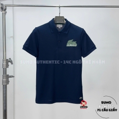 Áo Polo Lacoste Chính Hãng màu xanh navy logo xanh lá-PH5076-99-166
