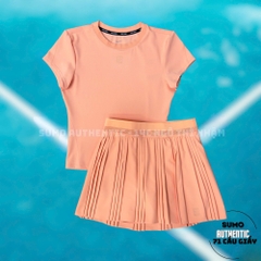 Chân Váy Thể Thao Chính Hãng Nike Xếp Li Màu Cam FZ6513-844