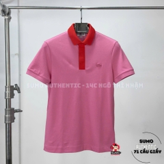 Áo Polo Lacose Chính Hãng màu hồng cổ đỏ- PH5367-10-9HY