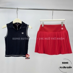 Chân Váy Thể Thao Chính Hãng Fila Tennis High-Rise Pleated Skirt - màu Đỏ FS2SKH2351F-RED