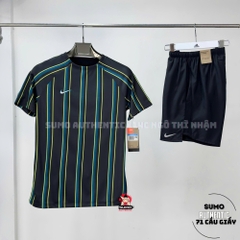 Áo Thể Thao Chính Hãng Nike Dri-FIT Academy Pro Short sleeve Football Top Black - màu Đen kẻ Xanh DV9294-010