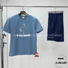 Áo Thể Thao Chính Hãng Lecoq cổ tròn - màu Xanh Dương L241MCNA0312-D08