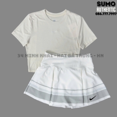 Áo Thể Thao Nike Chính Hãng Màu Be Croptop-FB2874-105