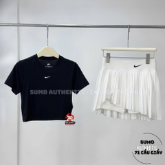 Chân Váy Thể Thao Chính Hãng Nike Xếp Chéo Màu Trắng DR6849-100