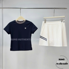 Áo Thể Thao Chính Hãng Fila Women's Tennis Pique Basic T-Shirt - màu Xanh Navy FS2RSH2351F-DNA