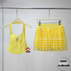 Áo Nữ Thể Thao Chính Hãng Pom Pêche màu vàng bra -STACY