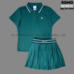 Áo Thể Thao Chính Hãng Sergio Tacchini Polo Màu Xanh Lá Đậm TWPQ10954-GND