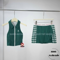 Áo Nữ Thể Thao Chính Hãng Pom Pêche màu xanh lá- CELESY