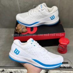 Giày Thể Thao Chính Hãng Wilson Rush Pro Ace - màu Trắng Xanh WRS335900
