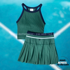 Chân Váy Thể Thao Chính Hãng Wilson Women Midtown Tennis Skirt - màu Xanh Lá WW00160331-GNG