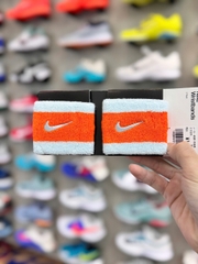 Băng Tay Thể Thao Chính Hãng Nike Swoosh Classic Double Wide Wristbands - màu Trắng Cam BN2095-450