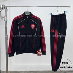 Quần Thể Thao Chính Hãng Adidas Liverpool FC UBP Doubleknit - màu Đen Đỏ JW7900