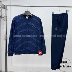 Áo Thể Thao Chính Hãng Sports Printed Lettering Loose Crew Neck - màu Xanh Dương CL-1603234NVY