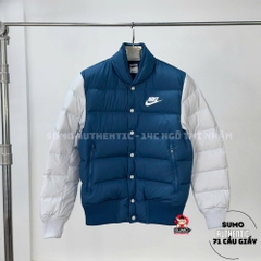 Áo Phao Thể Thao Chính Hãng Nike Down Jacket Men's Blue Shiny- màu Xanh Xám IB4499-415