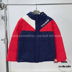 Áo Phao Thể Thao Chính Hãng Lecoq Spotif Puffer Jacket - màu Đỏ Xanh Trắng L244MCNC1005-D130