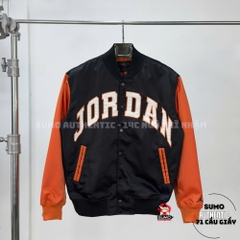 Áo Thể Thao Chính Hãng Nike Jordan Brooklyn Relaxed Men's Varsity Jacket - màu Cam Đen HV0099-011