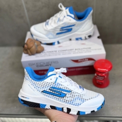 Giày Thể Thao Chính Hãng Màu Trắng/Xanh Skechers Viper Court Pro 172069-WBL