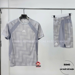 Quần Thể Thao Chính Hãng Adidas Tech Intensity AOP Shorts - màu Xám KE2258