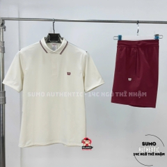 Áo Thể Thao Chính Hãng Wilson Players Polo - màu Kem Đỏ WM00507-W002001