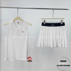 Chân Váy Thể Thao Chính Hãng Wilson Split Court Shorts - màu Trắng W262002TSK51-WHT