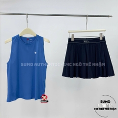 Chân Váy Thể Thao Chính Hãng Wilson Split Court Shorts - màu Xanh W262002TSK51-BLU