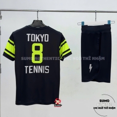 Áo Thể Thao Chính Hãng About Tokyo Shirt - màu Đen Xanh Lá ATTS22-040
