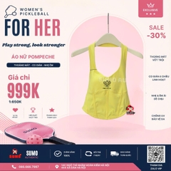 Áo Nữ Thể Thao Chính Hãng Pom Pêche màu vàng bra -STACY