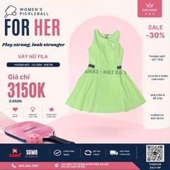 Váy Thể Thao Chính Hãng Fila Woven Nashi-style Dress - màu Xanh Chuối FS2OPH2352F-LIE