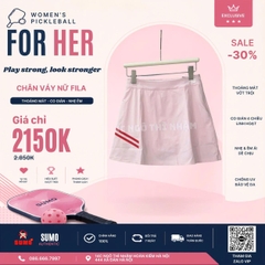 Chân Váy Thể Thao Chính Hãng FILA TENNIS LINE POINT SKIRT - màu Hồng FS2SKH2353F-LPK