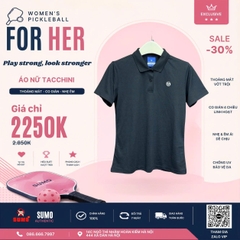 Áo Thể Thao Chính Hãng Sergio Tacchini Polo Màu Đen TWPQ10954-BKS