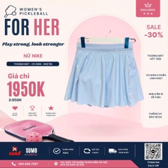 Chân Váy Nữ Thể Thao Chính Hãng Nike Tem Vuông Màu Xanh Dương - FZ6730-422