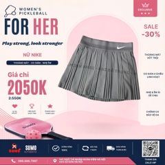 Chân Váy Thể Thao Chính Hãng Nike Xếp Li Màu Nâu FZ6491-289