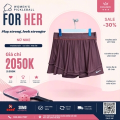 Chân Váy Thể Thao Chính Hãng Nike Court Slam Dri-FIT - màu Đỏ Đô HJ8985-652