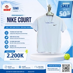 Áo Thể Thao Chính Hãng Nike Court Slam Dri-FIT ADV Tennis Polo - màu Xanh Dương Nhạt FZ6851-085