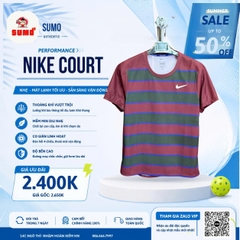 Áo Thể Thao Chính Hãng Nike Men's Dri Fit Court Slam - màu Đỏ Đô FZ6835-619