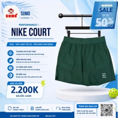 Quần Thể Thao Chính Hãng Nike Court Slam Men's Dri-FIT Tennis Shorts - màu Xanh Lá FZ6914-323