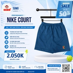 Quần Thể Thao Chính Hãng Màu Xanh Nike Court Heritage Tennis HM6769-415