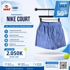 Quần Thể Thao Chính Hãng Màu Tím Xanh Nike Court Advantage 6Inch FZ6914-499